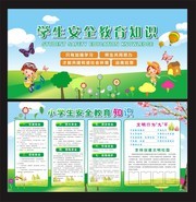 学生安全教育知识展板