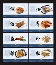 高丽参中草药养生挂图图片