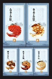 中国风四季养生挂图