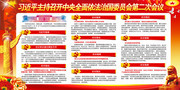 一图看懂中央全面依法治国委员会第二次会议讲话展板