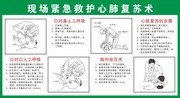 现场紧急救护心肺复苏术宣传栏图片
