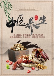 中医养生宣传海报图片