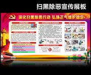 深化扫黑除恶活动展板下载