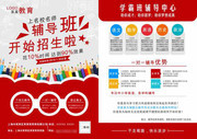 培训辅导班招生宣传单设计