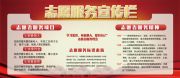 红色大气志愿服务宣传栏