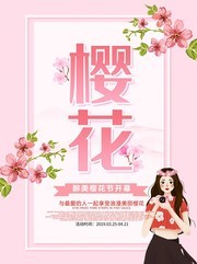 醉美樱花节开幕海报