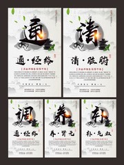 清通调养补中医养生宣传展板