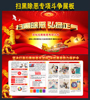 2019年扫黑除恶知识墙图片