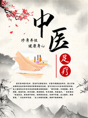 中医足疗养生海报图片