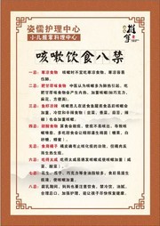 咳嗽饮食八禁挂图