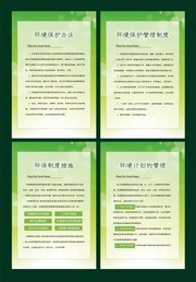 大气环境保护管理制度展板