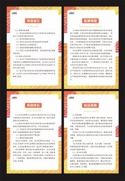 食品安全应急保障制度牌四件套