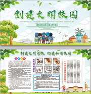 文明校园校园文化墙图片