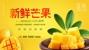 时尚芒果水果海报