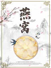 中国风燕窝养生海报