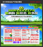2019全国安全生产月板报设计