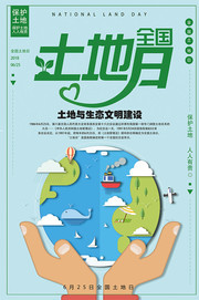 全国土地日海报图片