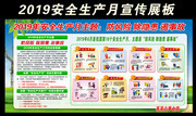 2019安全生产月活动宣传展板