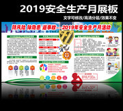施工地2019安全月知识展板