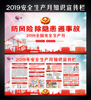 施工现场2019安全生产月围板设计