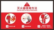 灭火器使用方法贴纸设计