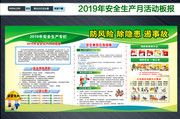 2019安全生产月知识围板下载
