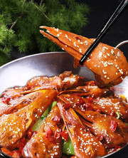 干锅鸭头菜品摄影图片素材