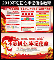 开展不忘初心牢记使命主题教育宣传板报