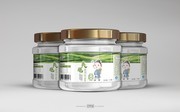 青刀豆干小食品瓶贴标贴设计