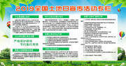 全国土地日展板图片