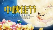 花好月圆中秋节主题海报