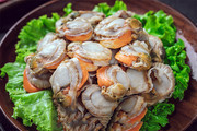 鲜美扇贝美食摄影图片