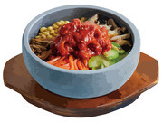 烤肉石锅拌饭图片