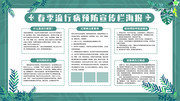 春季流行病预防健康宣传栏素材