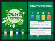 现代简约大气垃圾分类宣传单