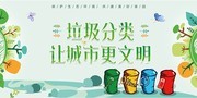 垃圾分类让城市更文明公益海报