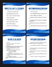 简约餐厅管理制度牌挂图