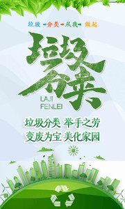 垃圾分类宣传标语图片素材