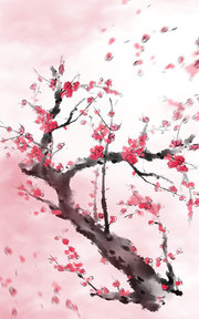 意境中国风梅花装饰画