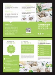 天然酵素青梅食品三折页下载