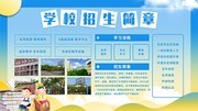 学校招生简章展板图片