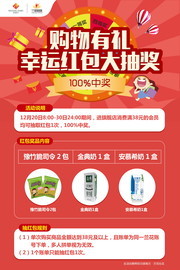 购物抽奖活动海报下载