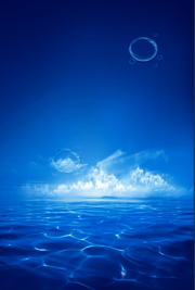 蓝色海水背景图片素材