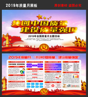 2019全国质量月宣传展板