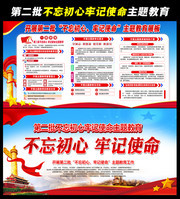 开展第二批初心使命主题教育宣传栏