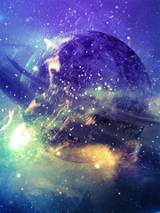 星球宇宙科技背景图片下载