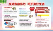 反对家庭暴力宣传图片素材
