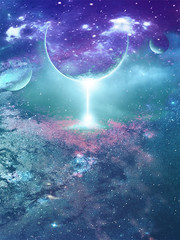 酷炫星空科技背景图片下载
