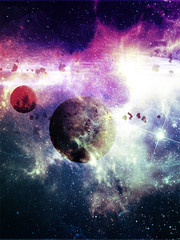 酷炫星球科技背景图片素材