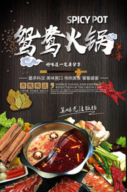 鸳鸯火锅餐饮海报图片